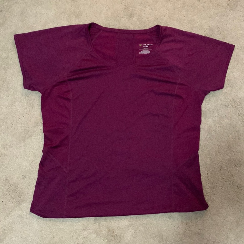 TekGear DryTek workout tshirt, dark purple, large
